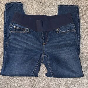 GAP Women's Dark Blue Maternity Skinny Jeans